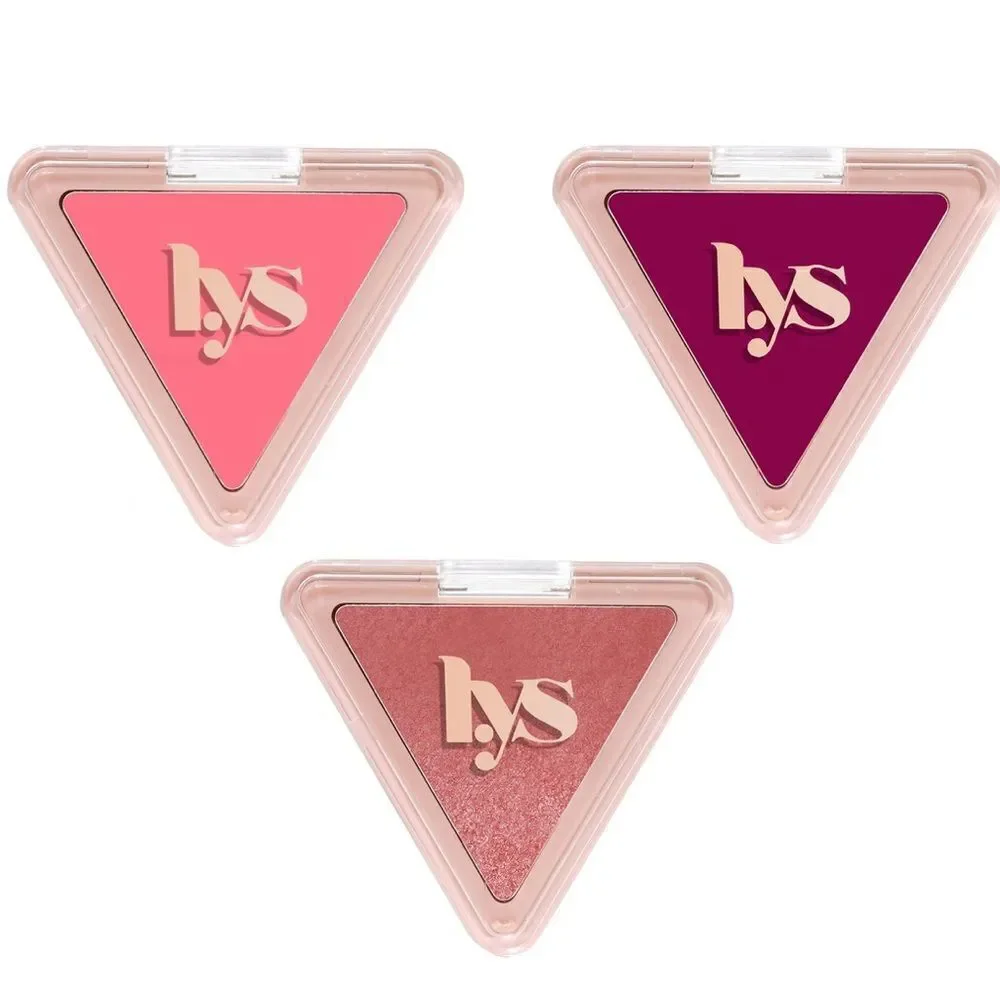 🌻 LYS Beauty Triangle Blush New HUMBLE Cool Soft Pink